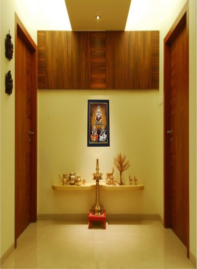 101Temples 101 Temples - Divinity Eternity Spirituality Ganesha Lakshmi Saraswati Hindu God Photo Frame for Pooja Room with Wall Hook, 1 Piece | 10” x 13”, Matt Finish - Image 5